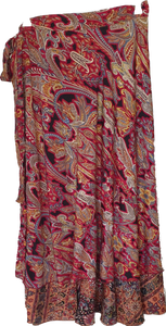 Wine Gold Wrap Skirt Cienna Designs Australia 