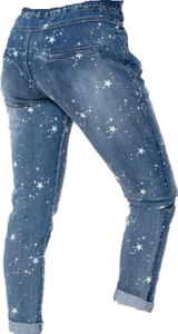 Bitonto Denim Jeans With Star Print The Italian Closet Australia