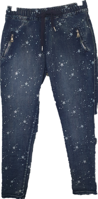 Bitonto Denim Jeans With Star Print The Italian Closet Australia