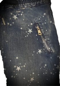 Bitonto Denim Jeans With Star Print The Italian Closet Australia