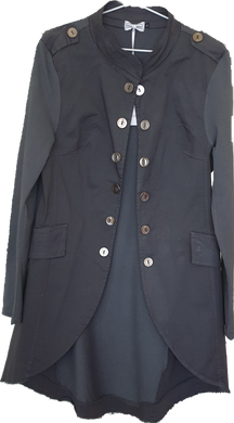 Adatto Military Look Long Line Jacket The Italian Closet 