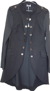 Adatto Military Look Long Line Jacket The Italian Closet 