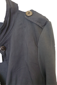 Adatto Military Look Long Line Jacket The Italian Closet Australia 