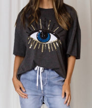 Load image into Gallery viewer, Third Eye Cotton Sequin Boyfriend Tee Minimalist Collective 