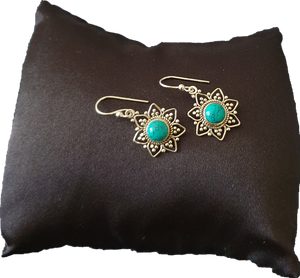 Star Dust Turquoise Earrings Meelah Collections 