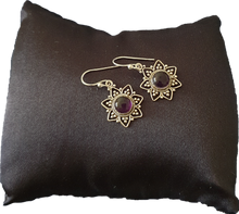 Load image into Gallery viewer, Star Dust Amethyst Earrings Meelah Collections 