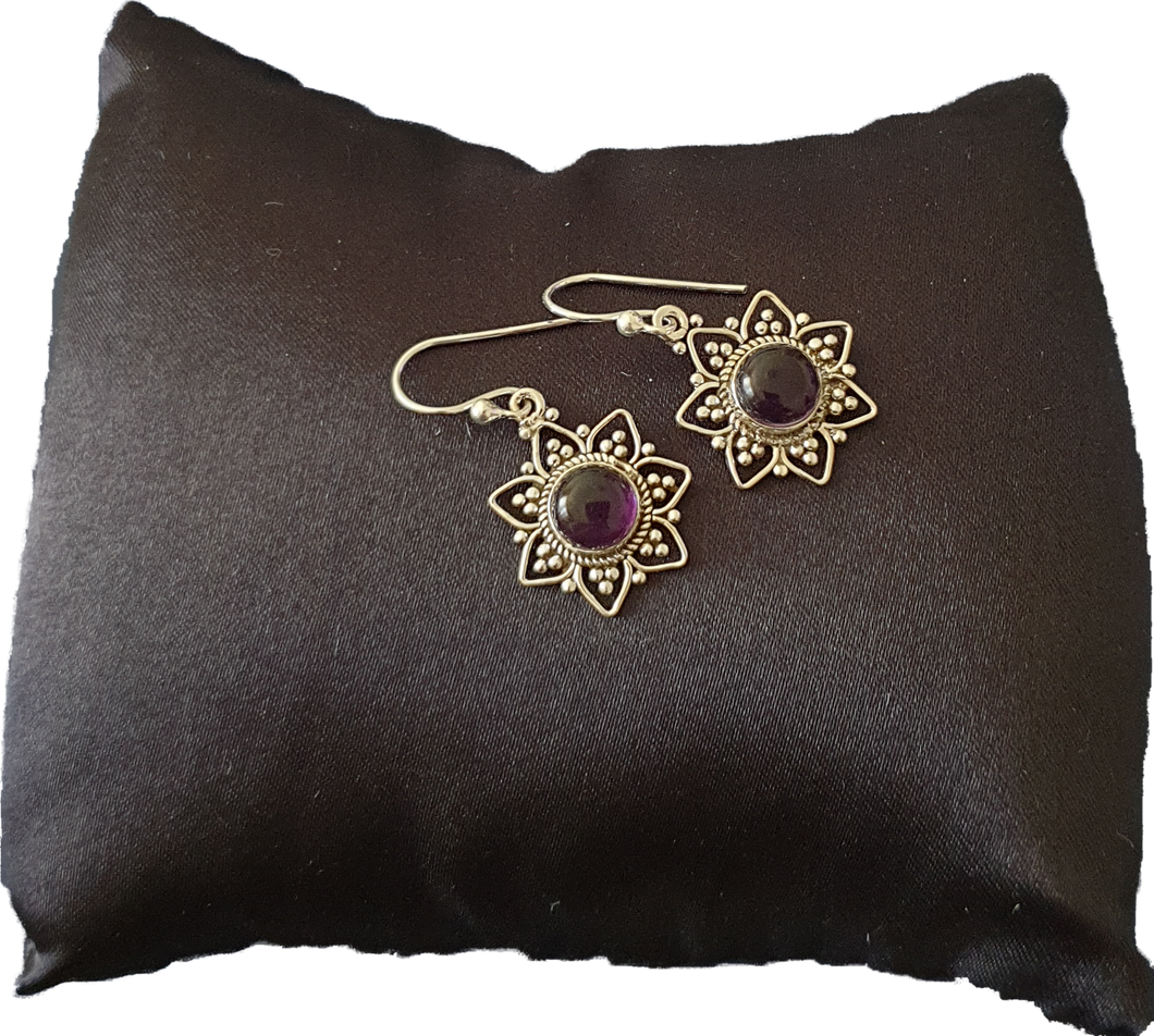 Star Dust Amethyst Earrings Meelah Collections 
