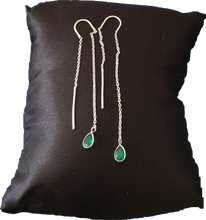 Load image into Gallery viewer, Crystal Teardrop Thread Earrings Meelah Collections 