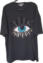 Load image into Gallery viewer, Third Eye Cotton Sequin Boyfriend Tee Minimalist Collective 