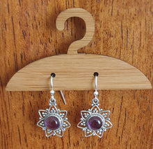 Load image into Gallery viewer, Star Dust Amethyst Earrings Meelah Collections 
