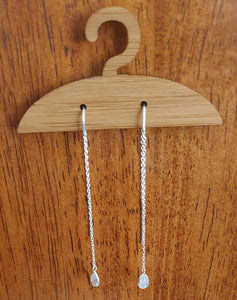 Crystal Teardrop Thread Earrings Meelah Collections 