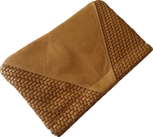 Load image into Gallery viewer, Square Leather Cableknit Clutch Moy Tasmania