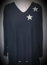 Load image into Gallery viewer, Sistemo Soft Wool - Mix Top With Diamante Star Detail The Italian Closet Australia 