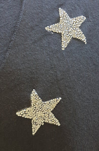 Sistemo Soft Wool - Wool Mix Top With Diamante Star Detail The Italian Closet Australia 