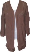 Load image into Gallery viewer, Organic Cotton Cardi Chocolate Aria Brand 