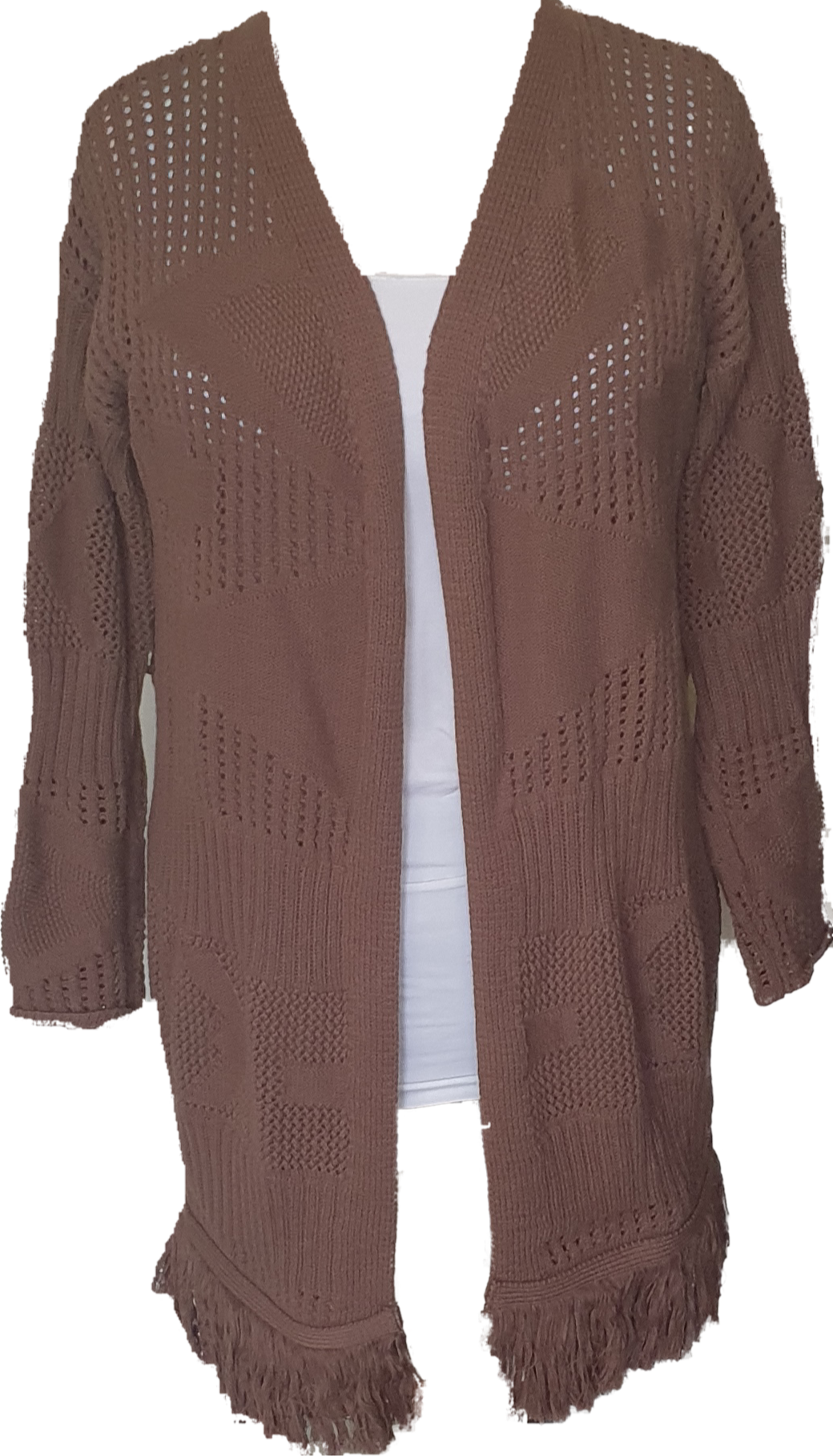 Organic Cotton Cardi Chocolate Aria Brand 