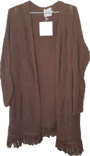 Load image into Gallery viewer, Organic Cotton Cardi Chocolate Aria Brand 