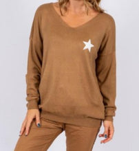 Load image into Gallery viewer, Ostaria Soft Knit Jumper With Star Logo The Italian Closet Australia 