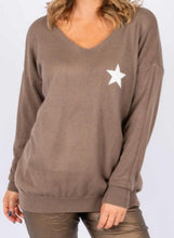 Load image into Gallery viewer, Ostaria Soft Knit Jumper With Star Logo The Italian Closet Australia 