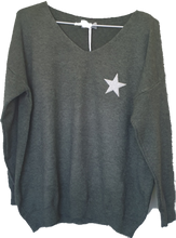 Load image into Gallery viewer, Ostaria Soft Knit Jumper With Star Logo The Italian Closet Australia 