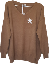 Load image into Gallery viewer, Ostaria Soft Knit Jumper With Star Logo The Italian Closet Australia 