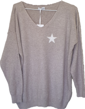 Load image into Gallery viewer, Ostaria Soft Knit Jumper With Star Logo The Italian Closet Australia 