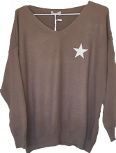 Load image into Gallery viewer, Ostaria Soft Knit Jumper With Star Logo The Italian Closet Australia 