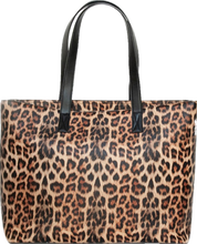 Load image into Gallery viewer, Manuela Cool Clutch Brown Leopard Print Large Cooler Tote Bag