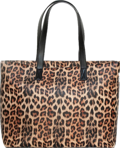 Manuela Cool Clutch Brown Leopard Print Large Cooler Tote Bag