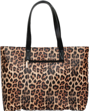 Load image into Gallery viewer, Manuela Cool Clutch Brown Leopard Print Large Cooler Bag Tote