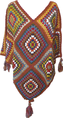 Crochet Poncho Chocolate Cienna Designs Australia 