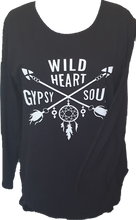 Load image into Gallery viewer, Joop And Gypsy Wild Heart Gypsy Soul Long Sleeve Tee