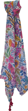 Isadora Scarf Blue Scarab