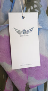 Isadora Scarf Blue Scarab 