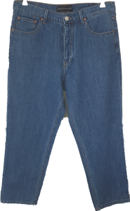 Revenge Straight Stonewashed Crop Jeans Res Denim 