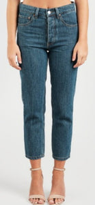 Revenge Straight Stonewashed Crop Jeans Res Denim 