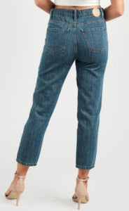 Revenge Straight Stonewashed Crop Jeans Res Denim 