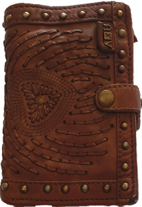 Peacock Foldover Wallet Oak Art n Vintage 