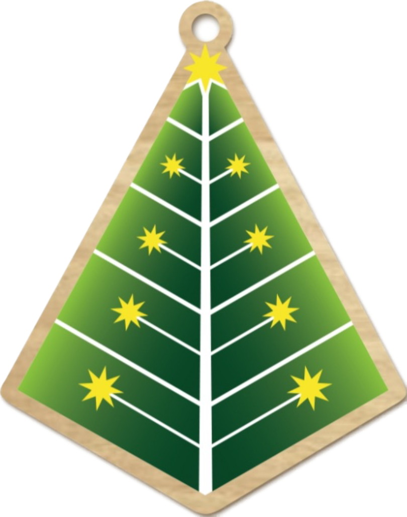 Scandinavian Christmas Decoration Tree Go Do Dood 