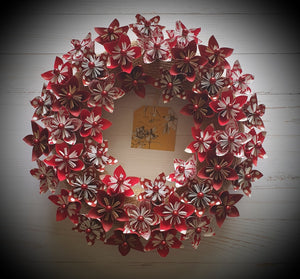 Paper To You Paper Wreath Jingle Bells Red