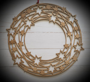 Wooden Wreath With Stars Go Do Good 