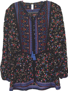 Sharon Boho Blouse Tulle And Batiste