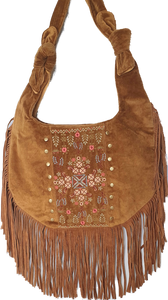 Suede Fringe Boho Bag Cienna Designs Australia 