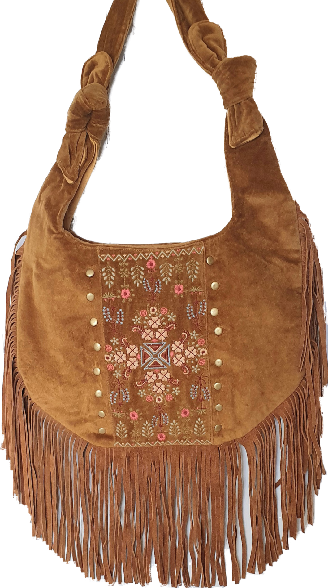 Suede Fringe Boho Bag Cienna Designs Australia 