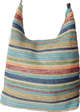 Load image into Gallery viewer, Stripe Straw Hobo Bag 