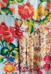 Wild Flower Print Silk Viscose Shirt Cienna Designs Australia