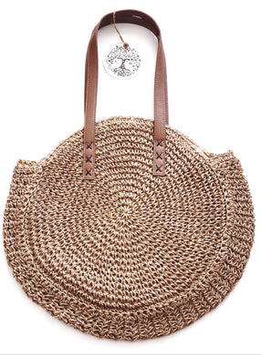 Round Straw Essential Bag