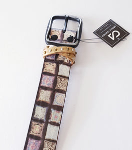 Cadelle Leather - Pyrene Tile Belt