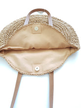Load image into Gallery viewer, Round Straw Essential Bag
