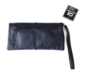 Cadelle Leather Soft Clutch Luna